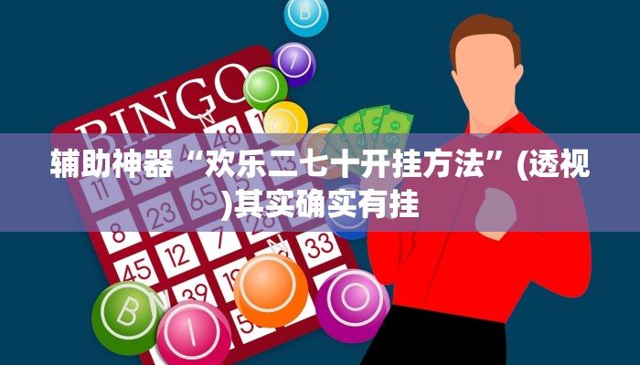 辅助神器“欢乐二七十开挂方法”(透视)其实确实有挂